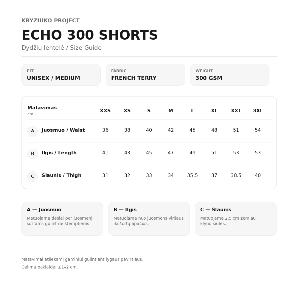 ECHO 300 SHORTS