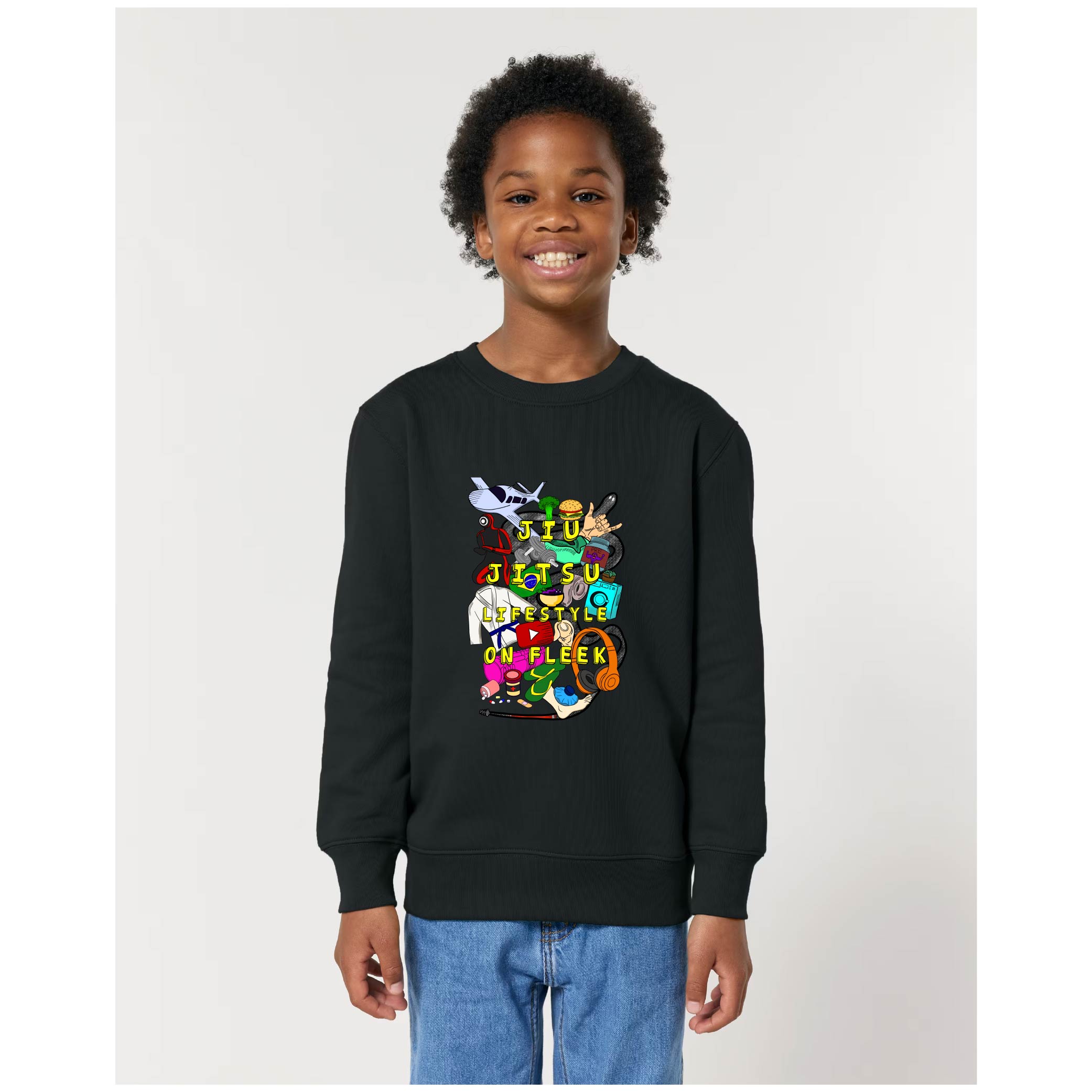 JIUJITSU LIFESTYLE GRAPHIC CREW KIDS