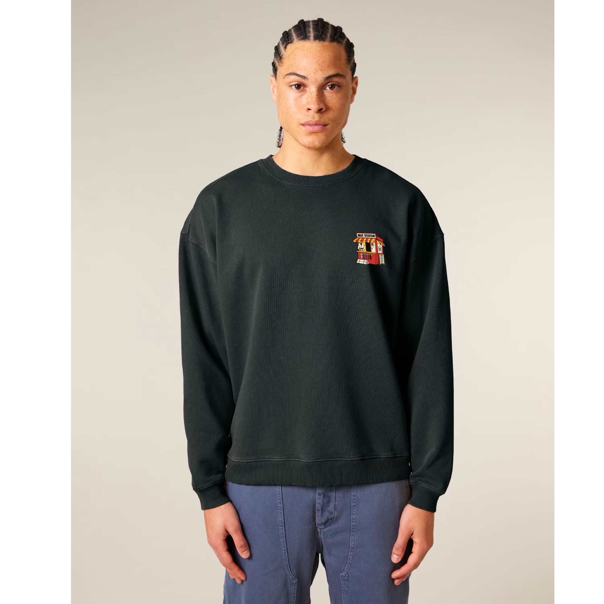 MAT STATION Graphic Washed Pullover