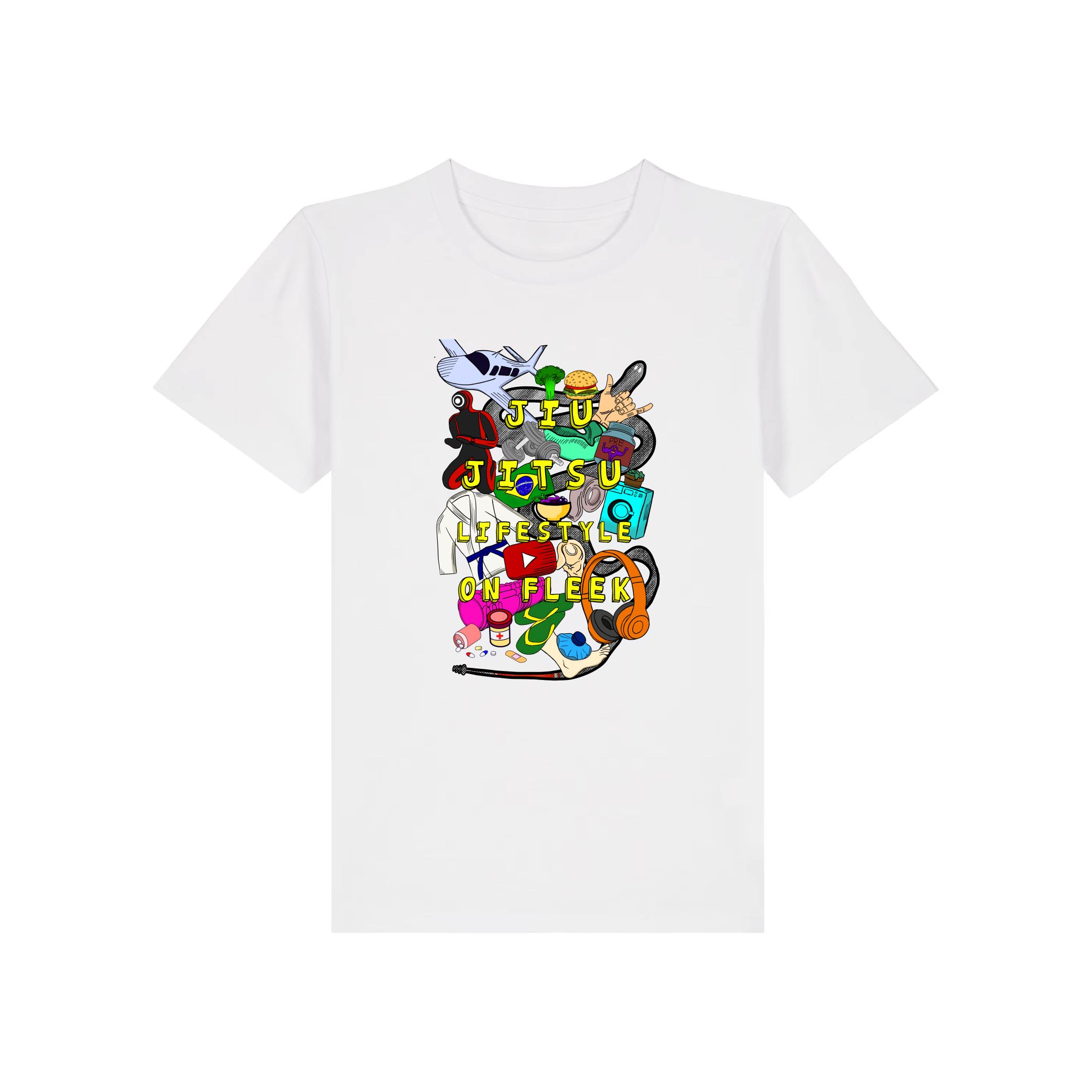 JIUJITSU LIFESTYLE ON FLEEK GRAPHIC KIDS TSHIRT