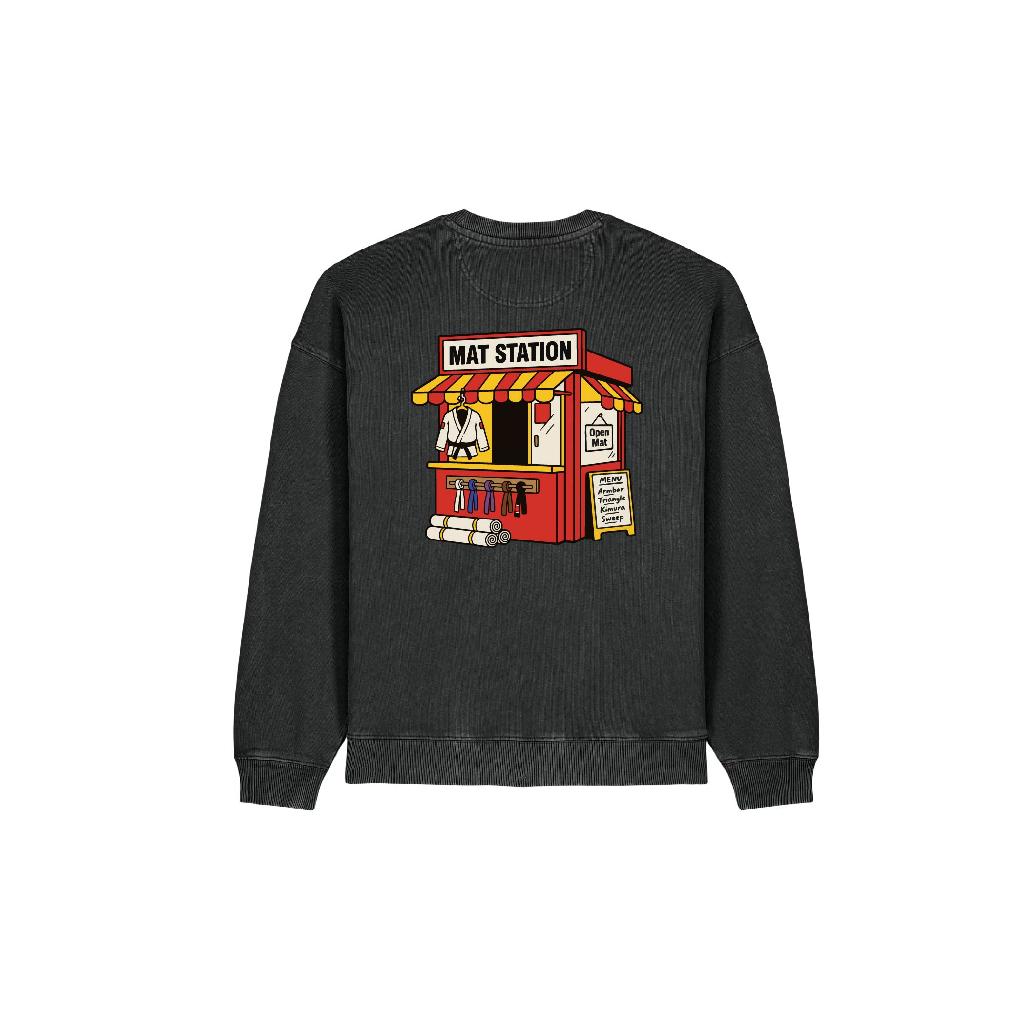 MAT STATION Graphic Washed Pullover