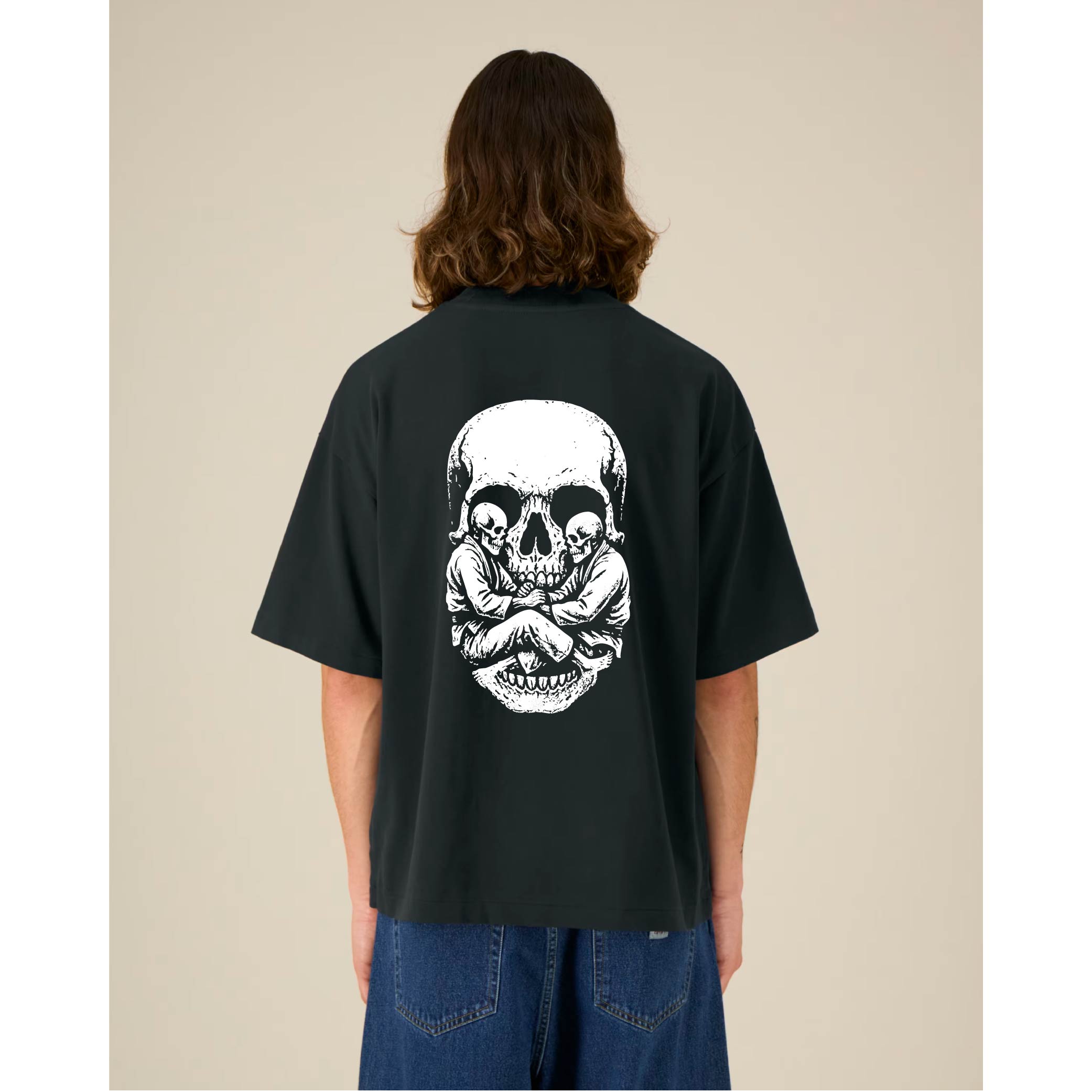 SKELLY LOCK Graphic OVERSIZED T-Shirt