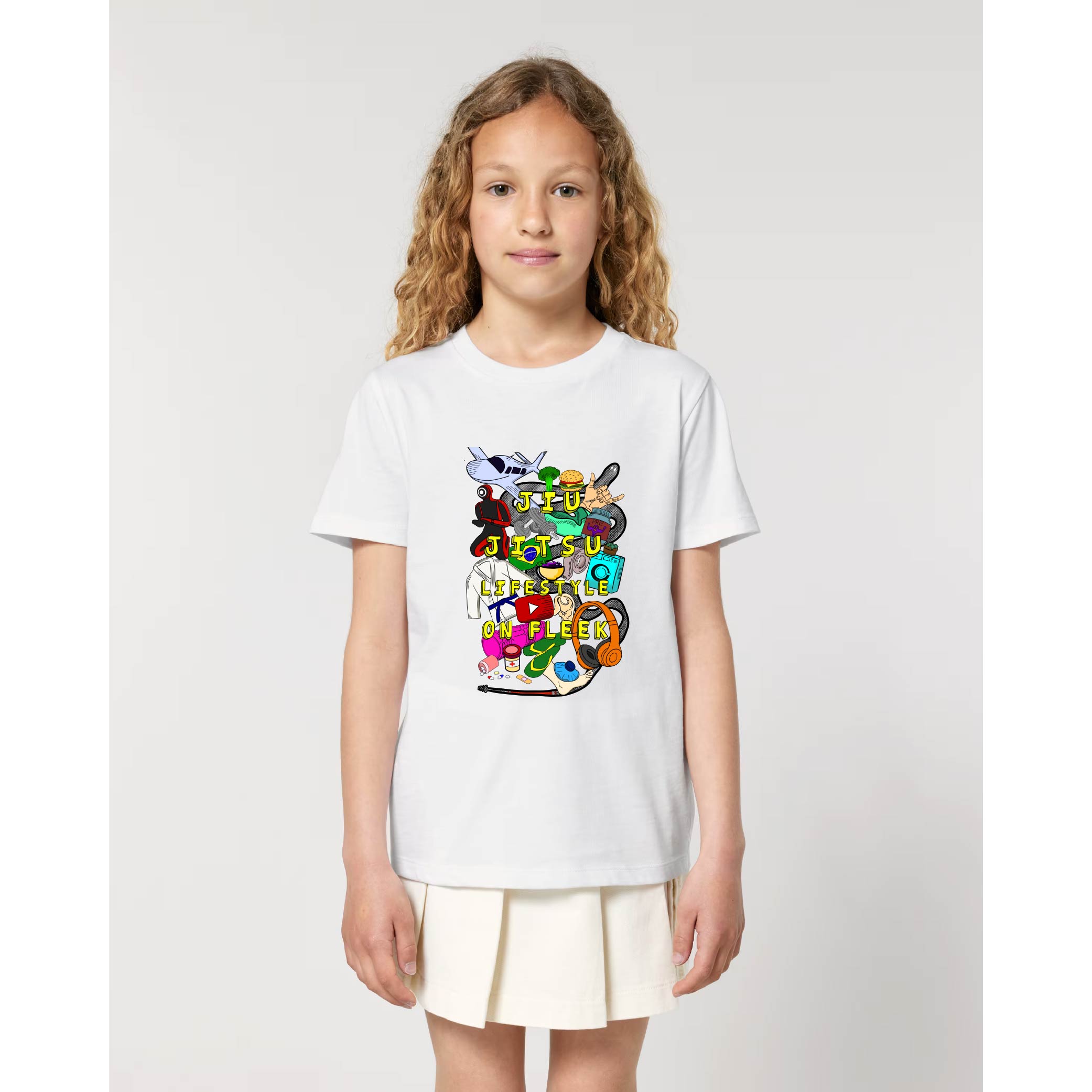 JIUJITSU LIFESTYLE ON FLEEK GRAPHIC KIDS TSHIRT