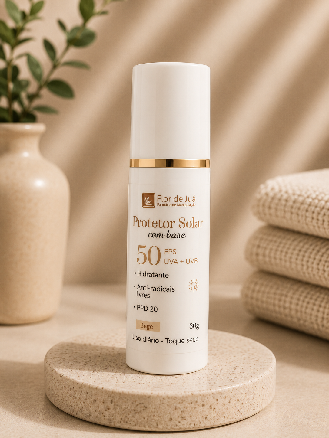 Protetor FPS 50 - Natural com Vit C
