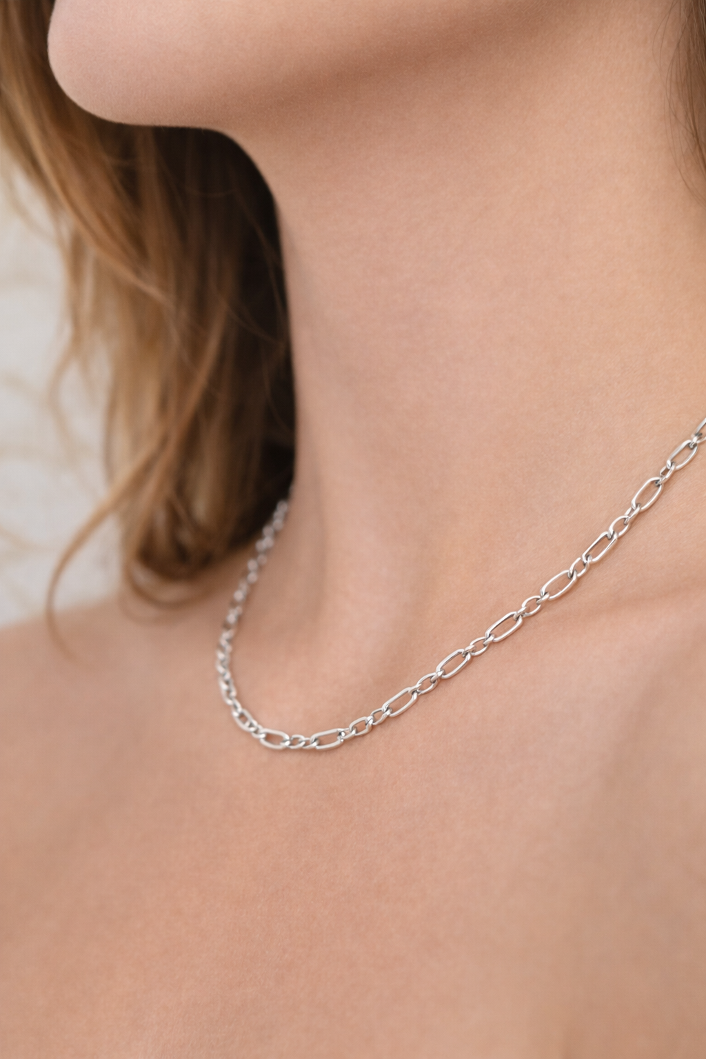 Collar cadena de plata