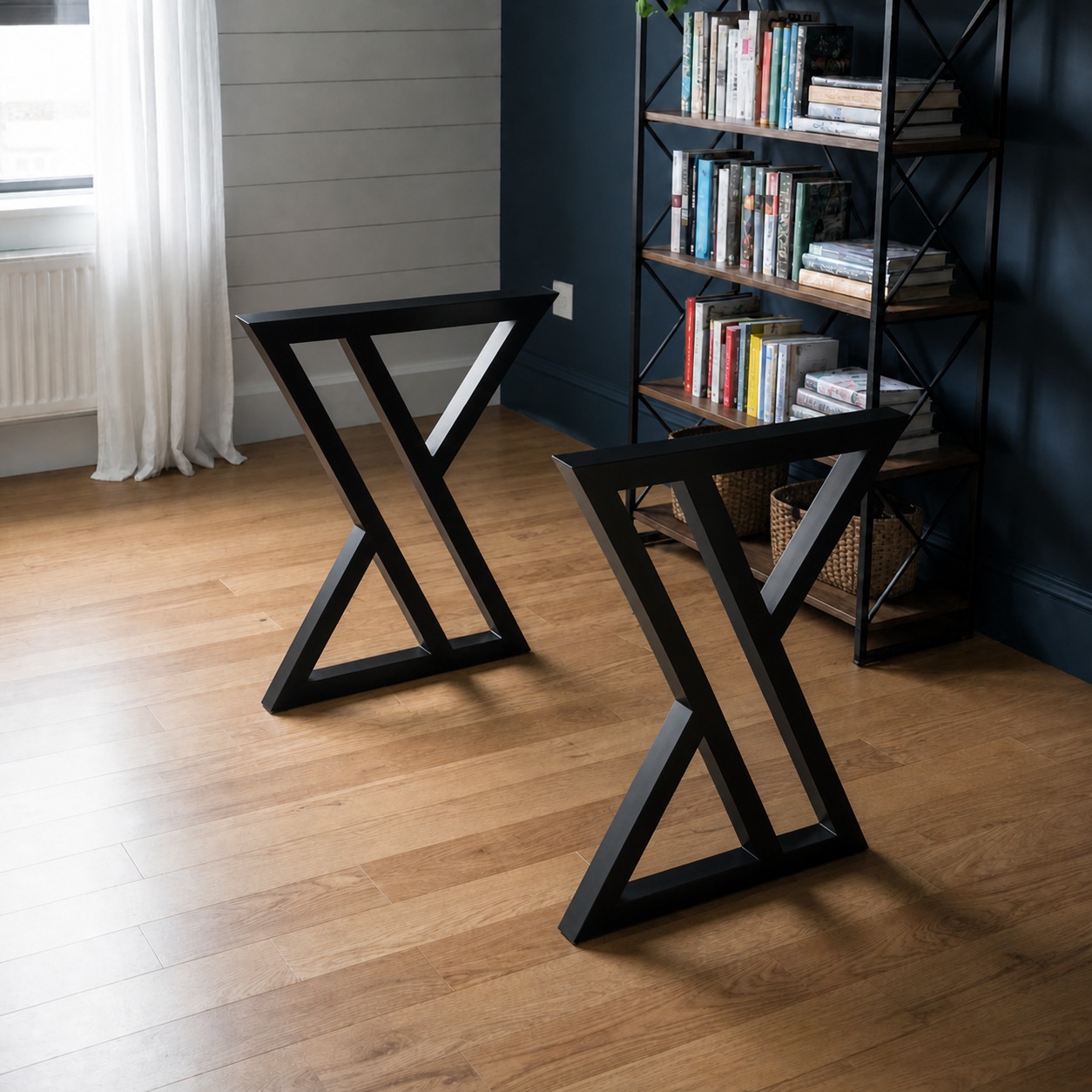 Bureau Z Polyvalent et Élégant En Noir