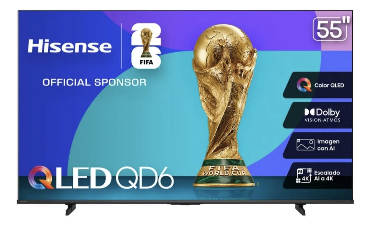 Hisense Smart TV Pantalla 55 Pulgadas Qled 55QD65QFM Fire TV