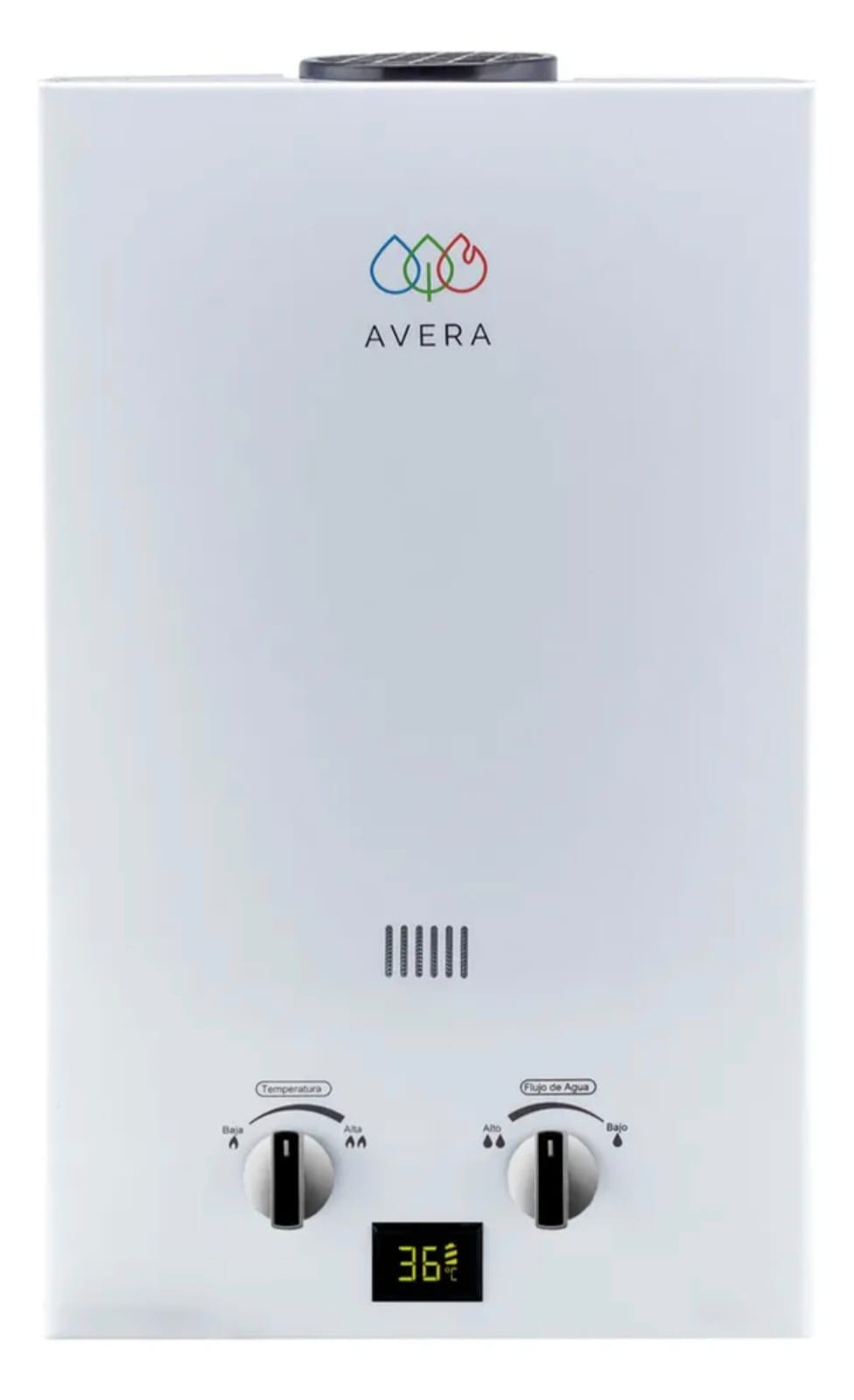 Calentador de agua Instantáneo Gas LP, 12 Litros/Minuto, Boiler de Paso para 2.5 Servicio, Fácil Instalación, 80% Ahorro de Gas y Agua Caliente al Instante, AVERA C12L