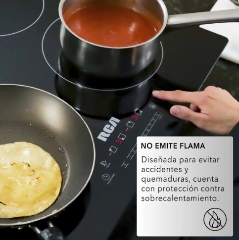ca Parrilla De Inducción Empotrable Rc-12a5 Color Negro