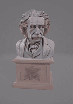 Busto digital de científico famoso EISTEIN