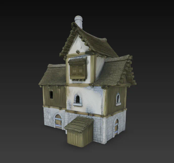 CASA MEDIEVAL para imprimir stl 3d