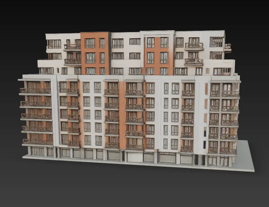 EDIFICIO MANZANA PISOS PARA MAQUETAS para imprimir stl 3d