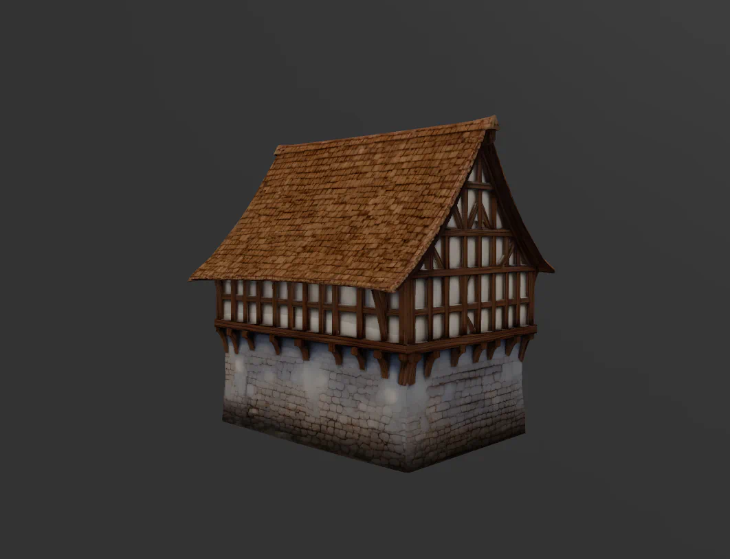 CASA MEDIEVAL IDEAL MAQUETAS para imprimir stl 3d