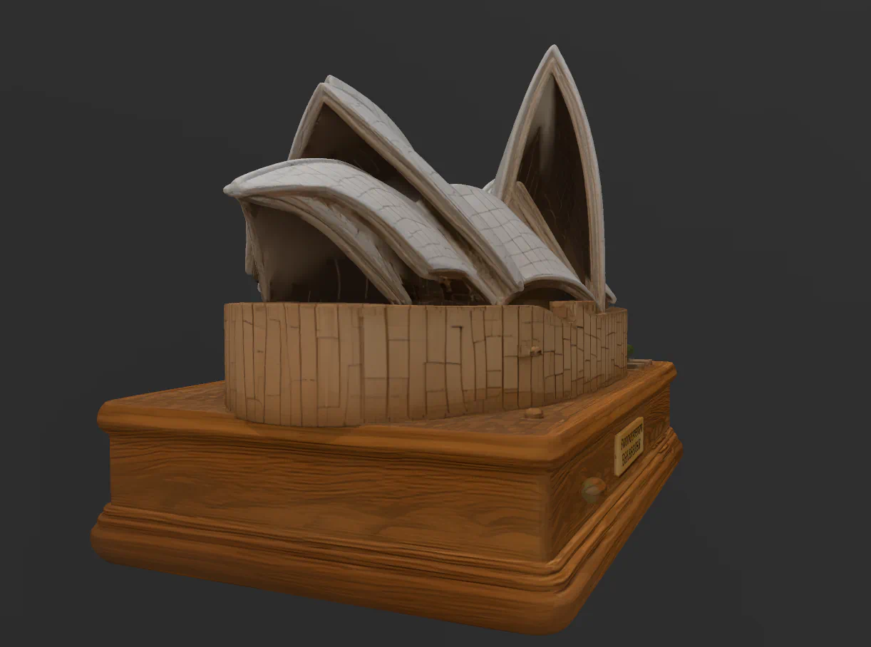 Ópera de Sydney (Australia) para imprimir stl 3d
