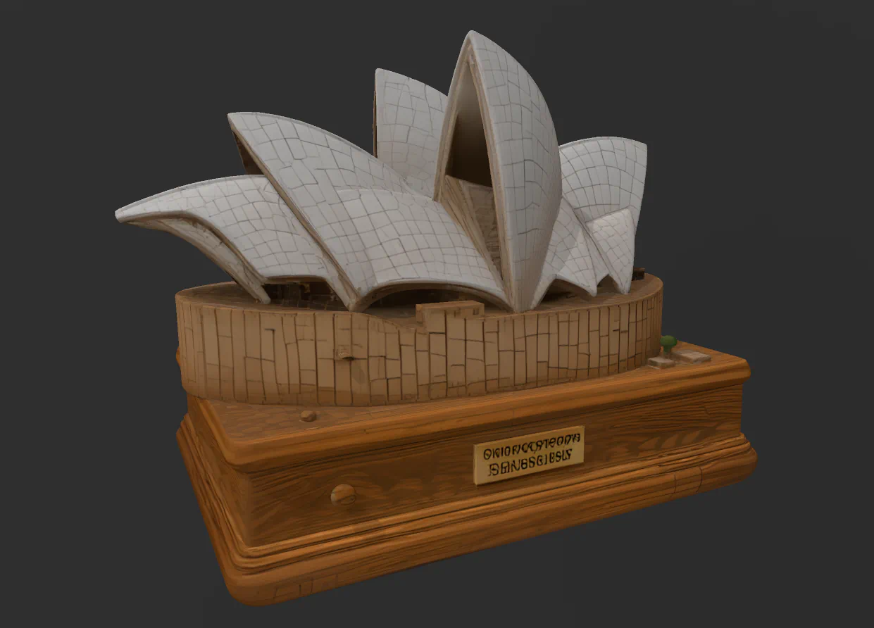 Ópera de Sydney (Australia) para imprimir stl 3d
