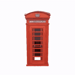 Modelo 3D Cabina Telefónica Británica