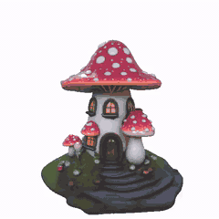 CASA SETA FANTASIA ROJA para imprimir stl 3d