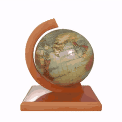 Globo Terráqueo Digital MAPA MUNDI DE SOBREMESA STL
