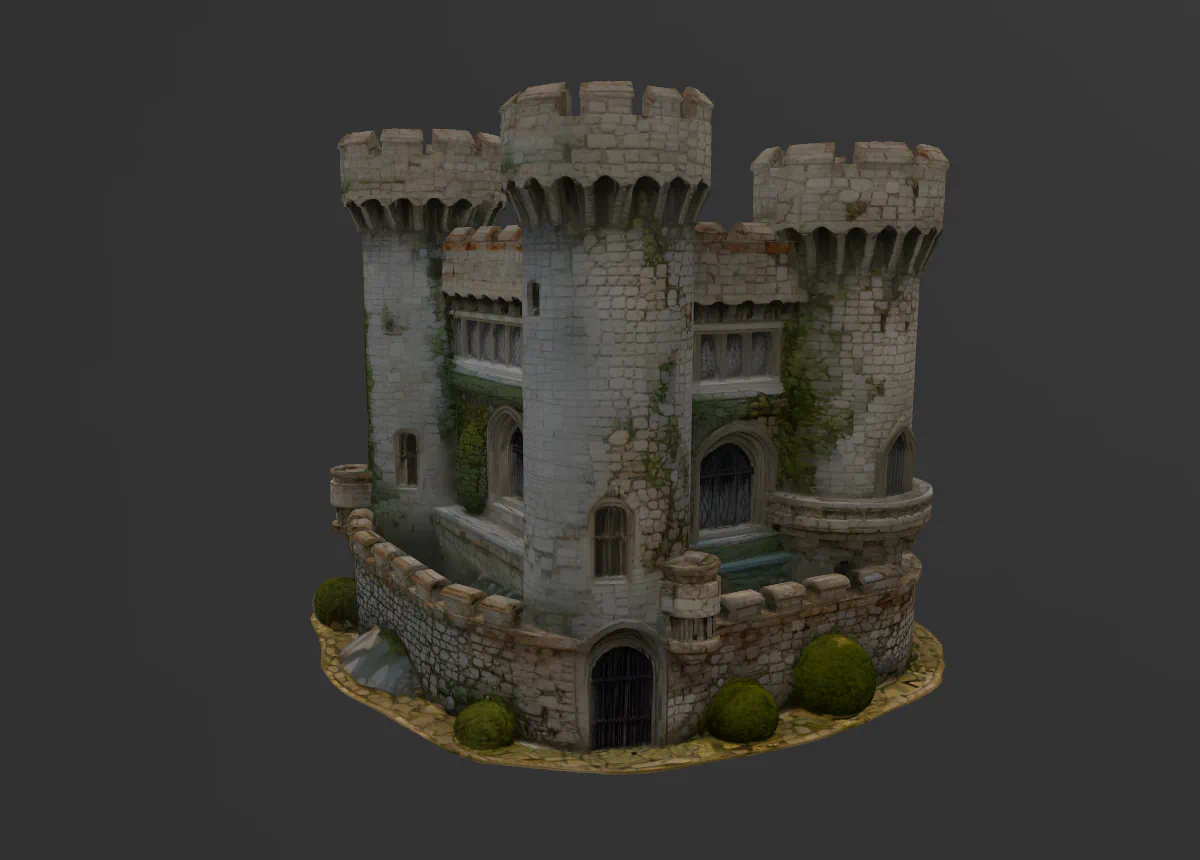 CASTILLO MEDIEVAL para imprimir stl 3d