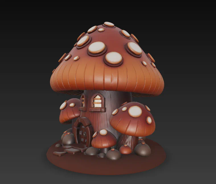 CASA SETA MARRON para imprimir stl 3d