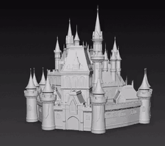 CASTILLO FANTASIA LLENO DE TORRES para imprimir stl 3d