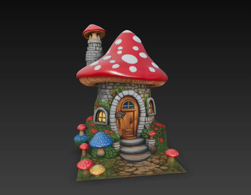 CASA SETA MODELO FANTASIA 3D para imprimir stl 3d