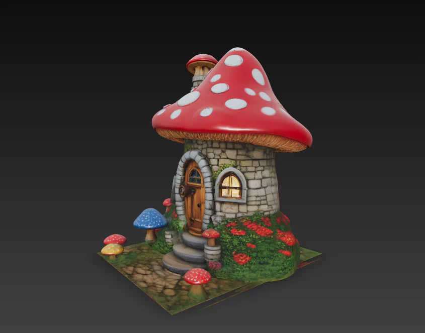 CASA SETA MODELO FANTASIA 3D para imprimir stl 3d