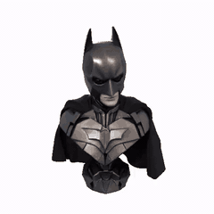 Busto Digital de Superhéroe Oscuro Tipo Batman