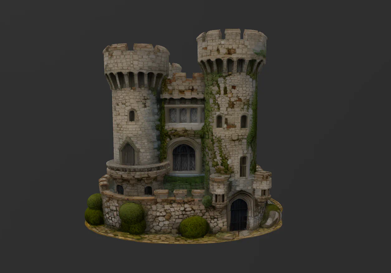 CASTILLO MEDIEVAL para imprimir stl 3d