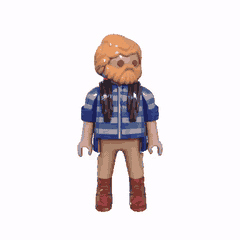 Figura de Aventurero estilo PLAYMOBIL AVENTURERO STL