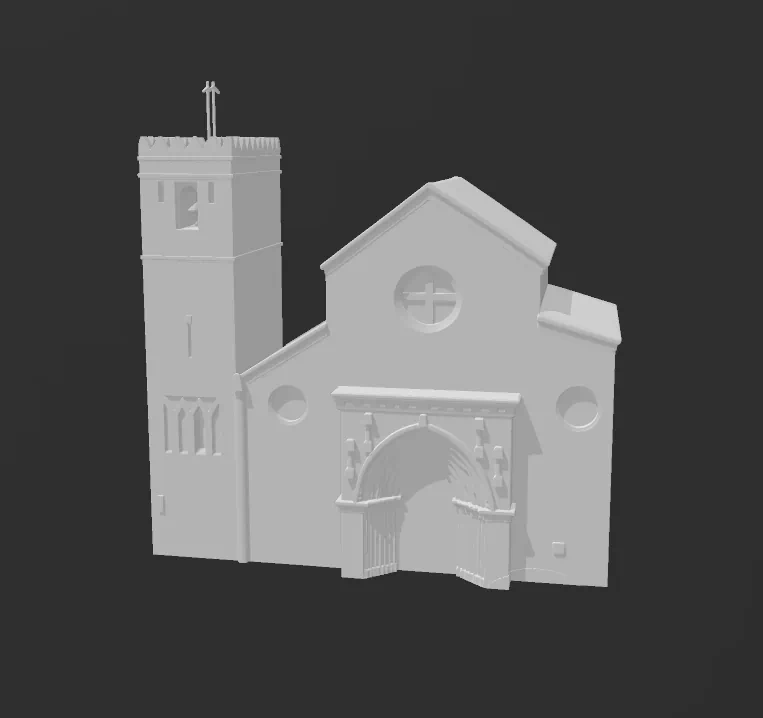 Iglesia de Santa Marina para imprimir stl 3d