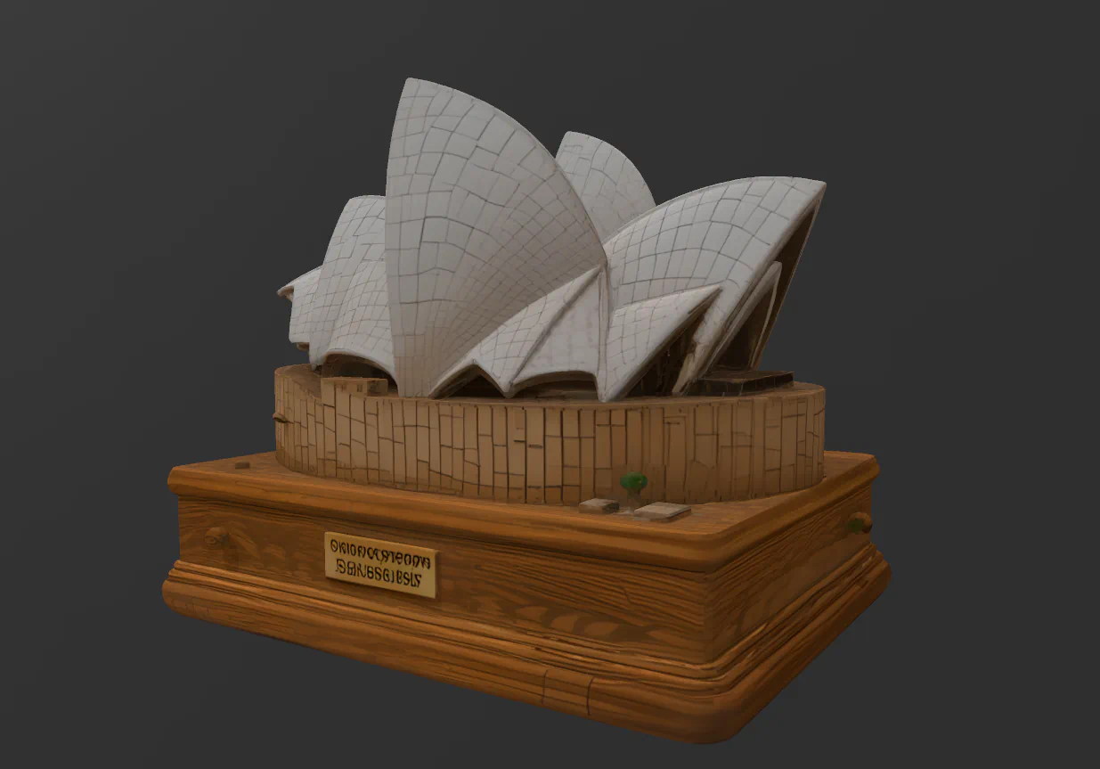 Ópera de Sydney (Australia) para imprimir stl 3d
