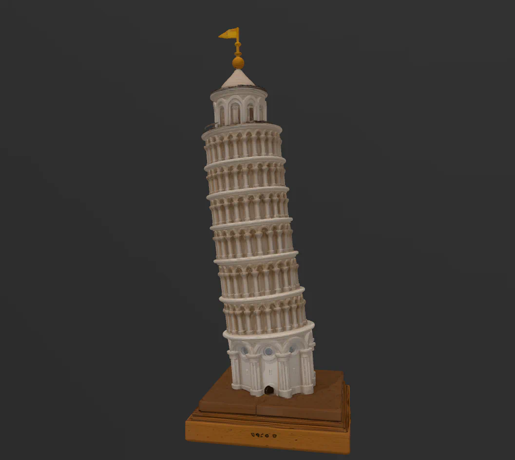Torre inclinada de Pisa (Italia) para imprimir stl 3d