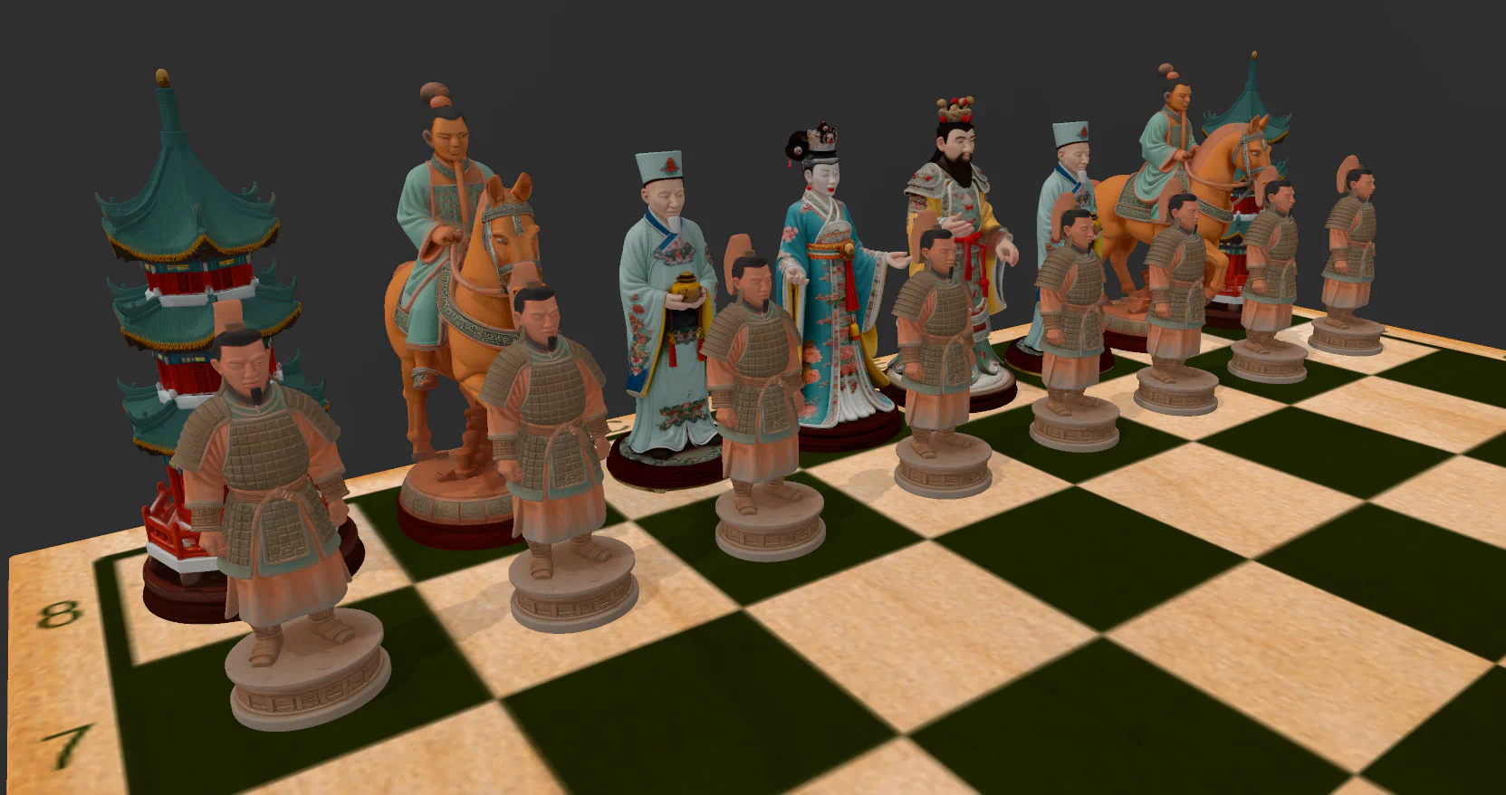 Ajedrez Digital de Guerreros Terracota