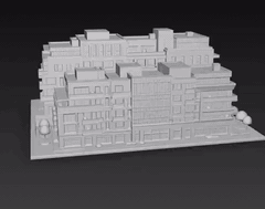 EDIFICIO MANZANA DE PISOS PARA MAQUETAS para imprimir stl 3d