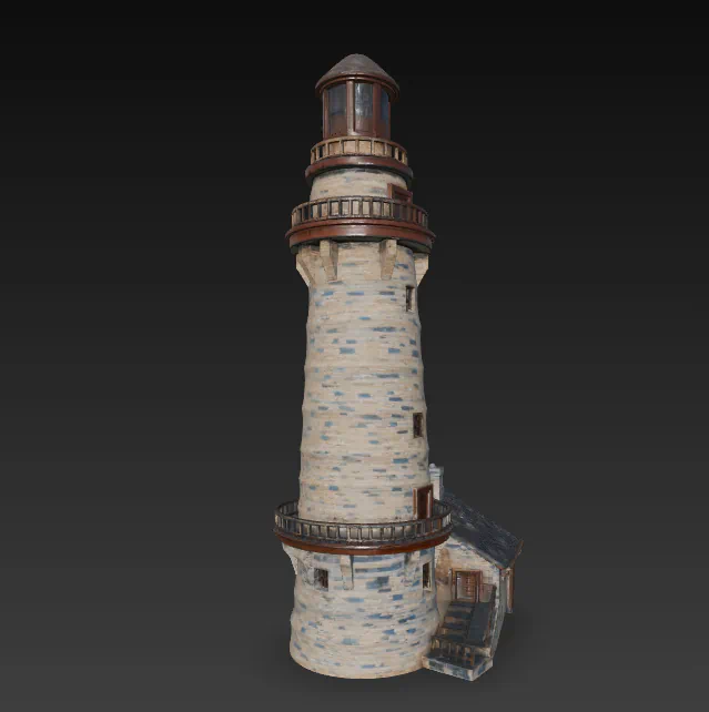 FARO MARITIMO Y CASA para imprimir stl 3d