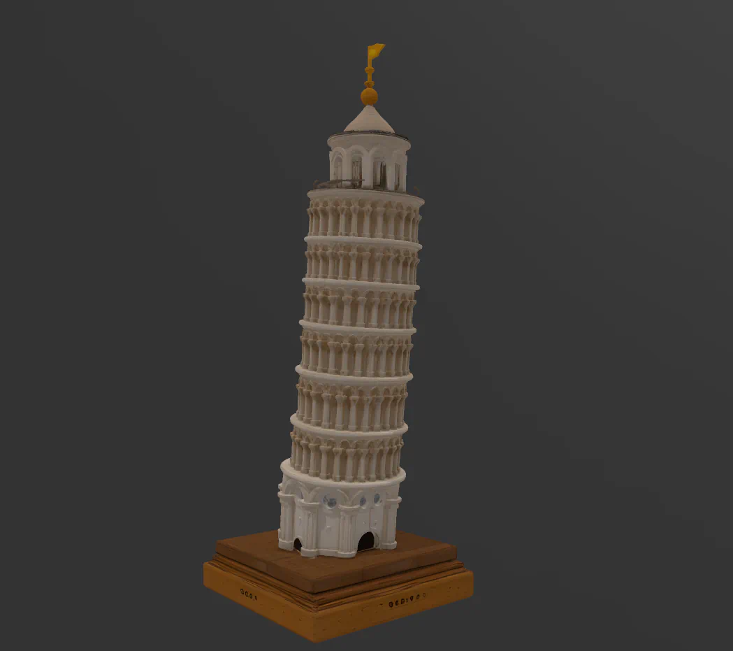 Torre inclinada de Pisa (Italia) para imprimir stl 3d