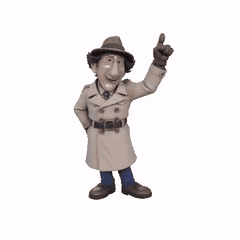 Paquete Digital de Detective Animado INSPECTOR GADGET STL