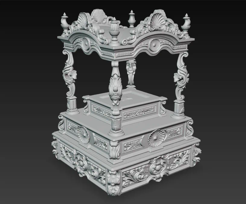 Paso de Misterio Tallado - Diseño Exclusivo para Maquetas Cofrades