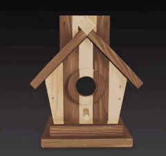 Planos digitales de casita para pájaros