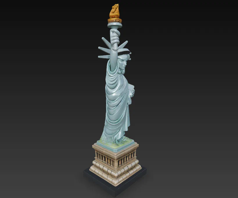 ESTATUA DE LA LIBERTAD para imprimir stl 3d