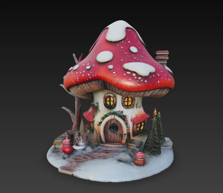 CASA SETA NIEVE para imprimir stl 3d