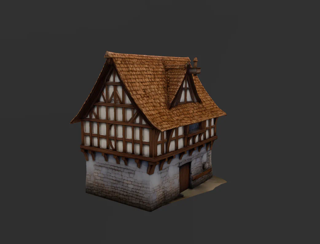 CASA MEDIEVAL IDEAL MAQUETAS para imprimir stl 3d