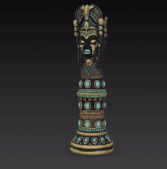 Piezas de Ajedrez Africano de Lujo para Coleccionistas-PJH3D