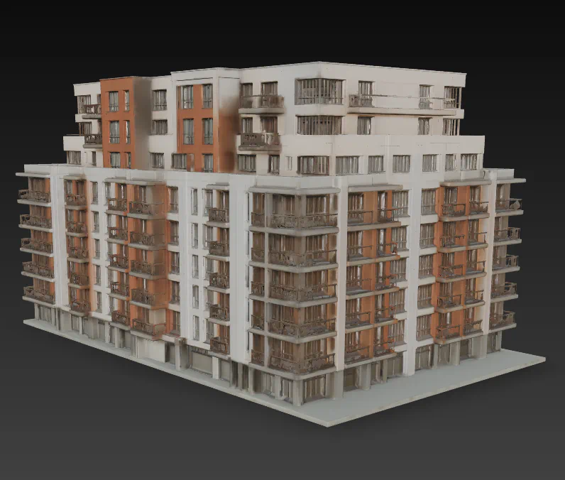 EDIFICIO MANZANA PISOS PARA MAQUETAS para imprimir stl 3d
