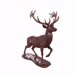 Modelo 3D de Ciervo Realista, ESCULTURA CIERVO PARA DECORACION