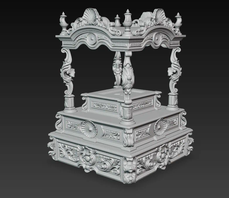 Paso de Misterio Tallado - Diseño Exclusivo para Maquetas Cofrades