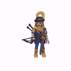 Guerrero estilo PLAYMOBIL ARQUERO STL