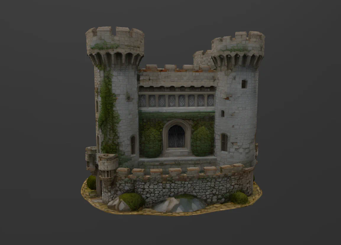 CASTILLO MEDIEVAL para imprimir stl 3d