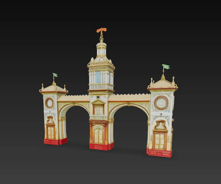 PORTADA FERIA DE ABRIL DE SEVILLA 1993 para imprimir stl 3d